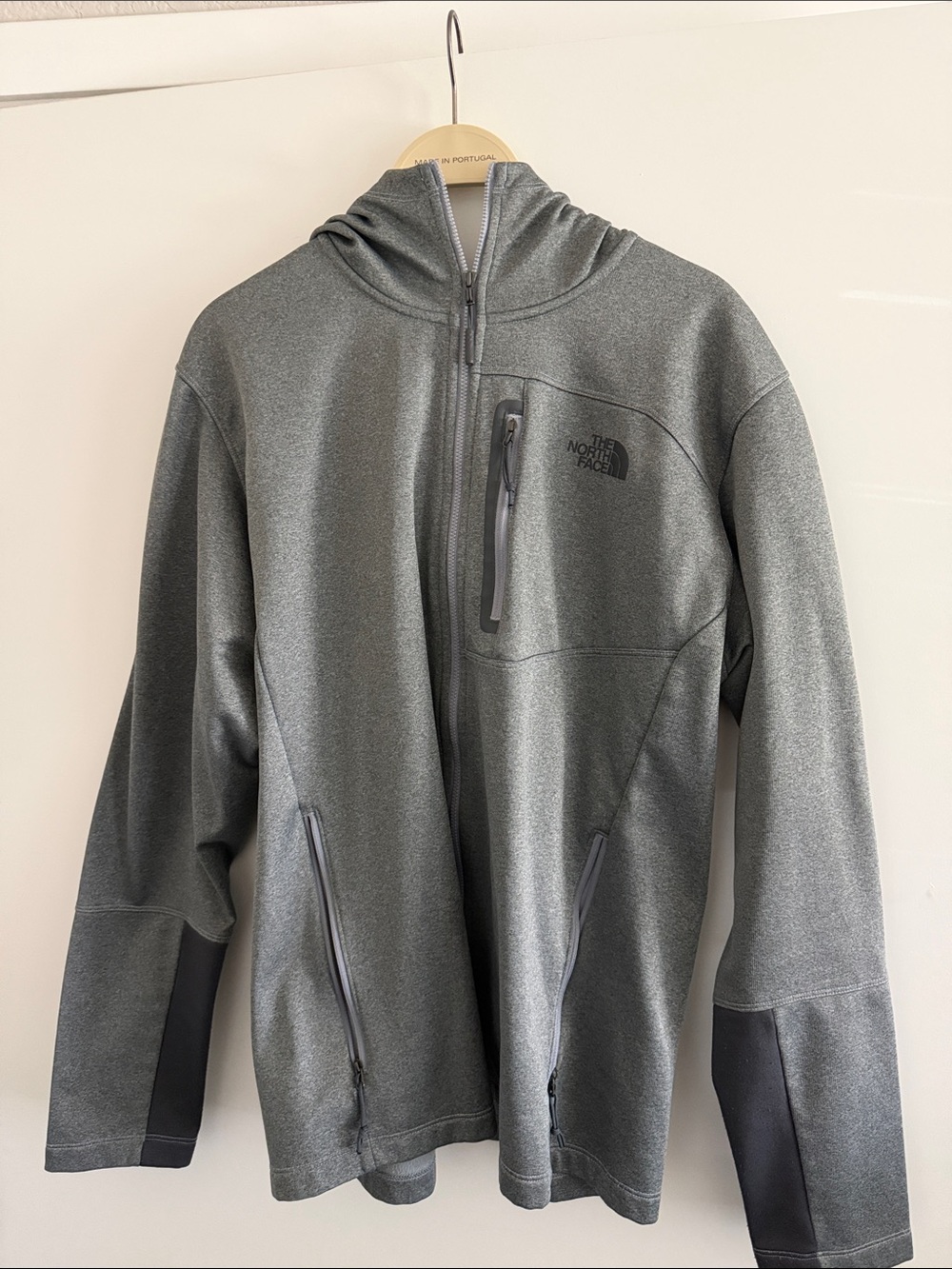 The North Face Men's Charcoal Gray Hooded Performance Jacket